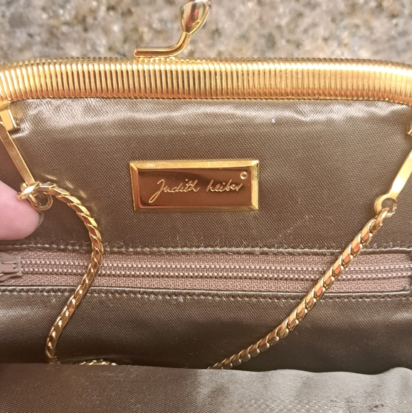 Judith Leiber Beige Python clutch/ evening bag - Picture 4 of 6